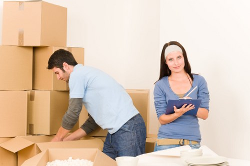 Experienced Man and Van team assisting a client